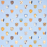 Schumacher Fabric Heraldic Oxford Blue 180161 Happy Menocal 13.5" - My Fabric Connection - Schumacher Fabric Heraldic Oxford Blue 180161 Happy Menocal 13.5" - My Fabric Connection -