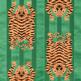 Schumacher Fabric Jokhang Tiger Velvet Green 77233 Velvet & Velvet Trims 27.0" - My Fabric Connection - Schumacher Fabric Jokhang Tiger Velvet Green 77233 Velvet & Velvet Trims 27.0" - My Fabric Connection -