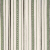 Schumacher Fabric Lightfoot Stripe Moss 81442 Williamsburg 3.33" - My Fabric Connection -