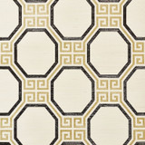 Schumacher Wallcovering Octavia Sisal Gold & Jet 5008930 Wallcovering Paper UNITED STATES OF AMERICA </p><p>Repeat: H: HORZ. 11 1/4" (29CM), V: VERT. 11 3/4" (30CM) 34.5 - My Fabric Connection -