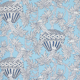 Schumacher Wallcovering Santarem Sky 5012820 Wallcovering Paper UNITED STATES OF AMERICA </p><p>Repeat: H: HORZ. 27" (69CM), V: VERT. 36" (91CM) 27 - My Fabric Connection - Schumacher Wallcovering Santarem Sky 5012820 Wallcovering Paper UNITED STATES OF AMERICA </p><p>Repeat: H: HORZ. 27" (69CM), V: VERT. 36" (91CM) 27 - My Fabric Connection -