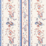Schumacher Wallcovering Elena Paisley Stripe Blue 5012891 Wallcovering Paper UNITED STATES OF AMERICA </p><p>Repeat: H: HORZ. 13 1/2" (34CM), V: VERT. 12" (30CM) 27 - My Fabric Connection -