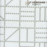 Heritage Fabric Dominoes Silver - 100% Polyester Turkey Horizontal: 13.5" and Vertical: 6.25" 54" - My Fabric Connection -