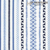 Heritage Fabric Stella Stripe Delft - 50% Polyester 50% Cotton India 9,000 Horizontal: 9" and Vertical: N/A 54" - My Fabric Connection - Heritage Fabric Stella Stripe Delft - 50% Polyester 50% Cotton India 9,000 Horizontal: 9" and Vertical: N/A 54" - My Fabric Connection -