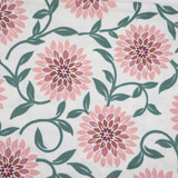Stout Fabric Jeanette 1 Flamingo COMFORTABLE LIVING QUARTZ/TILE 70%COT 25%POL 5%LIN %BEMB INDIA Horizontal: 27.000 and Vertical: 27.000 54 in - My Fabric Connection -