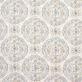 Carole Fabric Place Setting Pewter Artisan 100% Cotton PAKISTAN 12 1/2" V, 13 1/2" H HD 55" - My Fabric Connection -