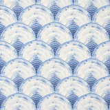 Carole Fabric Mosaic Fan Bluebell Bluebell 100% Cotton-Soil Repellent Pakistan 9" V, 9" H HD 56.5" - My Fabric Connection -