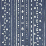 Carole Fabric Put A Bow On It Indigo Bluebell 52% Cotton, 48% Polyester India 9 1/4" V, 17 3/8" H 52.25" - My Fabric Connection -