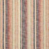 Carole Fabric Boardwalk Stripe Henna Blue Dawn & Dusk 100% Polyester India 13 1/2" H 55" - My Fabric Connection -