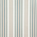Carole Fabric Beachside Stripe Spa Dewdrop 100% Cotton India 13 1/2" H 54" - My Fabric Connection -