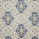 Carole Fabric Dallington Bluebell Dewdrop 100% Cotton Pakistan 24 1/2" V, 13 1/2" H HD 54" - My Fabric Connection -