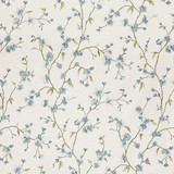 Carole Fabric Music Lover Sky Dewdrop Base: 69% Cotton, 31% Polyester. Embr: 100% Rayon India 25 1/4" V, 12 1/2" H HD 50" - My Fabric Connection -