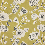 Carole Fabric Hillview Citron Evergreen 70% Cotton, 30% Linen China 24 1/4" V, 27 3/4" H 54" - My Fabric Connection - Carole Fabric Hillview Citron Evergreen 70% Cotton, 30% Linen China 24 1/4" V, 27 3/4" H 54" - My Fabric Connection -