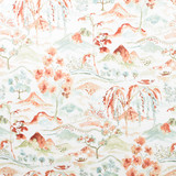 Carole Fabric A Day Off Clay Harvest 100% Cotton Spain 27" V, 13 1/2" H HD 54" - My Fabric Connection -