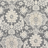 Carole Fabric Palmetto Bluff Metal Moonstone 100% Cotton-Soil Repellent Usa 26 1/4" V, 27" H HD 56.5" - My Fabric Connection -