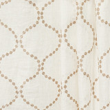 Carole Fabric Coffee Run Tumbleweed Perfect Balance Base: 100% Linen. Embr: 100% Viscose India 8" V, 6 7/8" H 52" - My Fabric Connection -