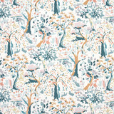 Carole Fabric Weekend Getaway Dusk Prisma 100% Cotton INDIA 25 1/4" V, 13 1/2" H HD 54" - My Fabric Connection -