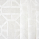 Carole Fabric Into View White Sheer Luxury 100% Polyester TURKEY 5 7/8" V, 15 1/8" H 118" - My Fabric Connection -