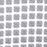 Europatex Fabric Daphne Silver Daphne & Twinkle 100% Polyester 01.00" H, 01.00" V 110.00 inches - My Fabric Connection -