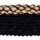 Europatex Fabric 01042 Black Portofino 50% Viscose, 50% Cotton 0.25 inches - My Fabric Connection -