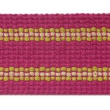 Europatex Fabric Grassi Pink Carnivale 100% Polyester 1.75 inches - My Fabric Connection -