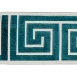 Europatex Fabric Labyrinth Aqua Labyrinth 100% Polyester 7.00 inches - My Fabric Connection -