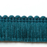 Europatex Fabric Legacy Brushed Fringe Emerald Legacy 97% Linen, 3% Polyester 1.20 inches - My Fabric Connection -