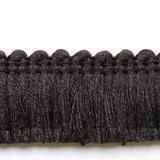 Europatex Fabric Legacy Brushed Fringe Smoke Legacy 97% Linen, 3% Polyester 1.20 inches - My Fabric Connection -