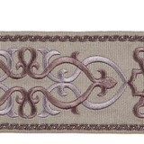 Europatex Fabric Mainz Lilac Tapes Galore 100% Polyester 8.63" 3.00 inches - My Fabric Connection -