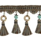 Europatex Fabric Vegas Espresso Coral 40% Polyester, 40% Rayon, 20% Acrylic 2.50 inches - My Fabric Connection -