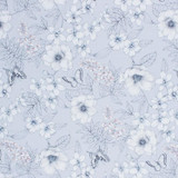 RM CoCo Fabric Sketchbook Silver Inspired Living Vol 7 100% Cotton 30000 Horizontal: 13.5 and Vertical: 27 54 - My Fabric Connection -