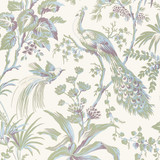 Anna French Wallpaper Peacock Toile Green and Plum AT57829 Wallpaper </p><p>Repeat: V: 36.00"(91.44 cm) 27.00"(68.58 cm) - My Fabric Connection - Anna French Wallpaper Peacock Toile Green and Plum AT57829 Wallpaper </p><p>Repeat: V: 36.00"(91.44 cm) 27.00"(68.58 cm) - My Fabric Connection -