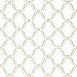 Anna French Wallpaper Tate Trellis Green AT57882 Wallpaper </p><p>Repeat: V: 6.25"(15.88 cm) 27.00"(68.58 cm) - My Fabric Connection -