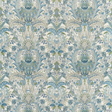 Anna French Fabric Narbeth Blue and Green AF57858 Fabric </p><p>Repeat: V: 26.25" (66.68 cm) 54.00" (137.16 cm) - My Fabric Connection - Anna French Fabric Narbeth Blue and Green AF57858 Fabric </p><p>Repeat: V: 26.25" (66.68 cm) 54.00" (137.16 cm) - My Fabric Connection -