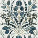 Thibaut Wallpaper Corneila Aqua T72602 Wallpaper Wallpaper U.S.A. - </p><p>Repeat: V: 25.25 27 - My Fabric Connection -
