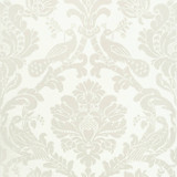 Thibaut Wallpaper Passaro Damask Pearl on White T89134 Wallpaper Wallpaper U.S.A. - </p><p>Repeat: V: 27 27 - My Fabric Connection -