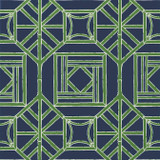 Thibaut Wallpaper Shoji Panel Navy and Green T75521 Wallpaper Wallpaper U.S.A. - </p><p>Repeat: V: 18 27 - My Fabric Connection -