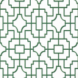 Thibaut Wallpaper Fretwork Green T20868 Wallpaper Wallpaper UNITED STATES - </p><p>Repeat: V: 18 27 - My Fabric Connection -