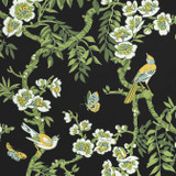 Thibaut Fabric Yukio Black F920845 Fabric 100% Cotton Sateen UNITED STATES - </p><p>Repeat: V: 35.5 54 - My Fabric Connection - Thibaut Fabric Yukio Black F920845 Fabric 100% Cotton Sateen UNITED STATES - </p><p>Repeat: V: 35.5 54 - My Fabric Connection -