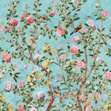 Thibaut Wallpaper Jardin Bloom Mural 3 Panel Set Turquoise TM13668 Wallpaper Non Woven Wallpaper 3 Panel Set UNITED STATES - </p><p>Repeat: V: - 81 - My Fabric Connection - Thibaut Wallpaper Jardin Bloom Mural 3 Panel Set Turquoise TM13668 Wallpaper Non Woven Wallpaper 3 Panel Set UNITED STATES - </p><p>Repeat: V: - 81 - My Fabric Connection -