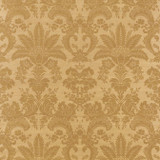 Thibaut Wallpaper West Indies Damask Metallic Gold on Camel T3630 Wallpaper Printed Sisal CHINA - </p><p>Repeat: V: 24 36 - My Fabric Connection -