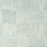 Thibaut Wallpaper Mosaic Weave Aqua T24080 Wallpaper Grasscloth Printed CHINA - </p><p>Repeat: V: 12 36 - My Fabric Connection -