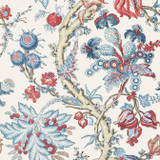 Thibaut Wallpaper Chatelain Blue and Red T10845 Wallpaper Wallpaper UNITED STATES - </p><p>Repeat: V: 27 27 - My Fabric Connection -
