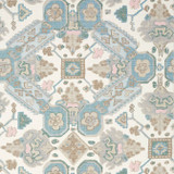 Thibaut Wallpaper Persian Carpet Spa Blue T10825 Wallpaper Wallpaper UNITED STATES - </p><p>Repeat: V: 25.25 27 - My Fabric Connection -