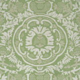 Thibaut Fabric Earl Damask Green W710838 Fabric 100% Linen INDIA 4000 </p><p>Repeat: V: 24.5 54 - My Fabric Connection -