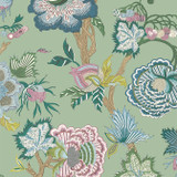 Thibaut Wallpaper Indienne Jacobean Green T36416 Wallpaper Non Woven Wallpaper UNITED STATES - </p><p>Repeat: V: 48.5 27 - My Fabric Connection - Thibaut Wallpaper Indienne Jacobean Green T36416 Wallpaper Non Woven Wallpaper UNITED STATES - </p><p>Repeat: V: 48.5 27 - My Fabric Connection -