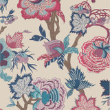 Thibaut Wallpaper Indienne Jacobean Raspberry and Blue on Natural T36419 Wallpaper Non Woven Wallpaper UNITED STATES - </p><p>Repeat: V: 48.5 27 - My Fabric Connection - Thibaut Wallpaper Indienne Jacobean Raspberry and Blue on Natural T36419 Wallpaper Non Woven Wallpaper UNITED STATES - </p><p>Repeat: V: 48.5 27 - My Fabric Connection -