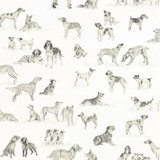Thibaut Wallpaper Best Friend Black and White T1038 Wallpaper Wallpaper U.S.A. - </p><p>Repeat: V: 27 27 - My Fabric Connection -