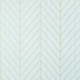 Thibaut Wallpaper Land Bridge Robin's Egg and Metallic Gold T41007 Wallpaper Paper String KOREA, REPUBLIC OF - </p><p>Repeat: V: 3.5 36 - My Fabric Connection -