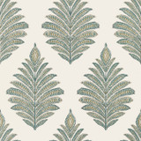 Anna French Wallpaper Palampore Leaf Robin's Egg and Beige AT78723 Wallpaper Non Woven Wallpaper U.S.A. - </p><p>Repeat: V: 25.25 27 - My Fabric Connection - Anna French Wallpaper Palampore Leaf Robin's Egg and Beige AT78723 Wallpaper Non Woven Wallpaper U.S.A. - </p><p>Repeat: V: 25.25 27 - My Fabric Connection -